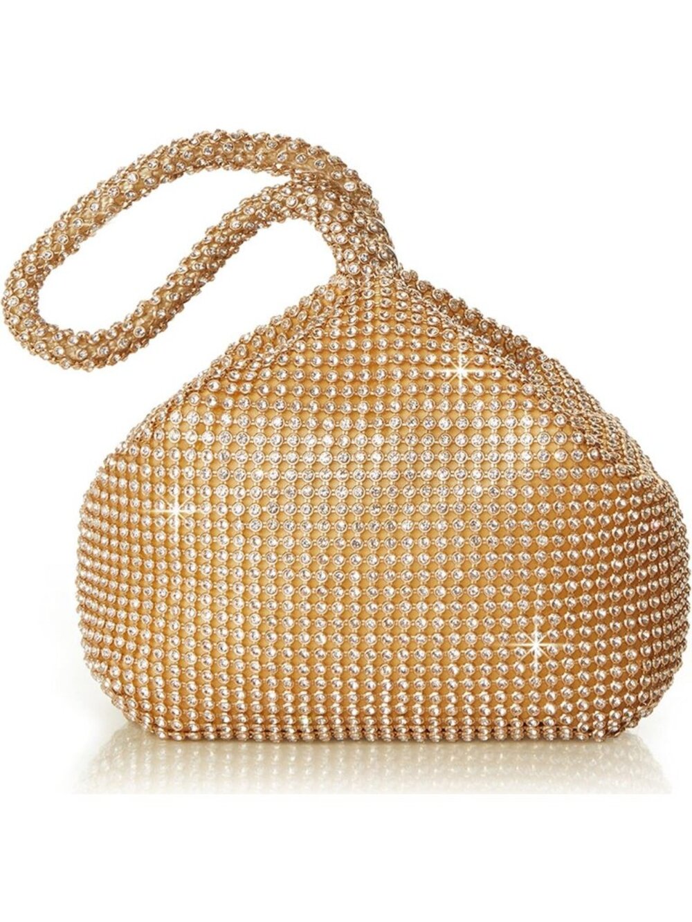 Sparkly Rhinestone Clutch Bag | Triangle Glitter Evening Purse for Parties
